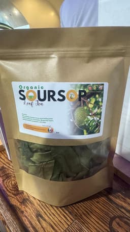 Organic Dried Soursop Leaves (Annona muricata) — Whole Leaves for Herbal Tea, 2 oz-1