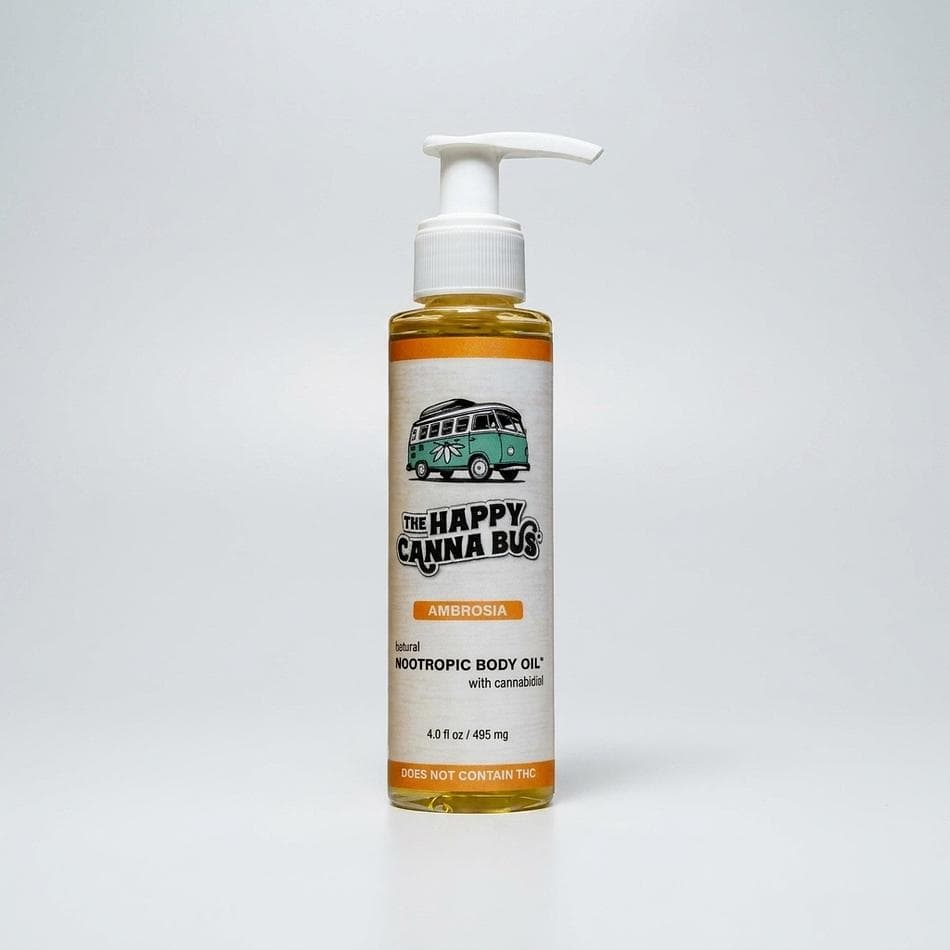 Citrus Nootropic Body Oil™ THC free Hemp CBD 4oz