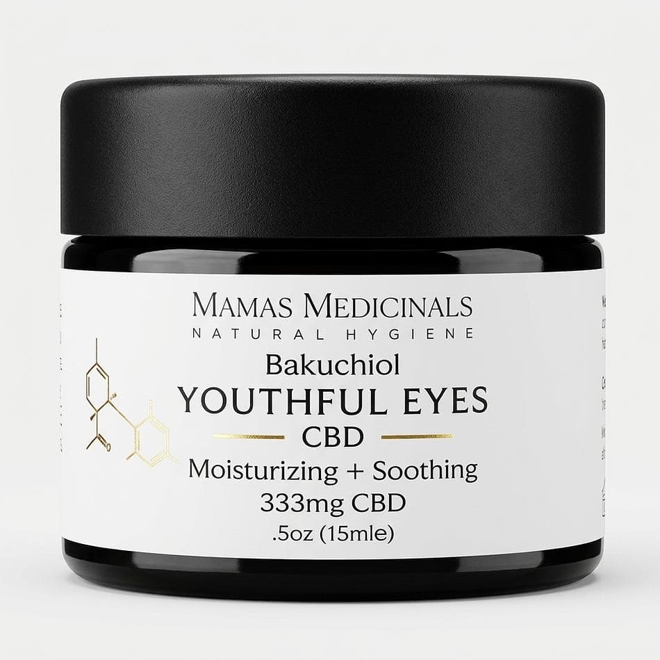 CBD Eye Cream with Bakuchiol + Niacinamide, Smooth Fine Lines & Hydrate Under Eyes, 15 mL (333mg Nano CBD)