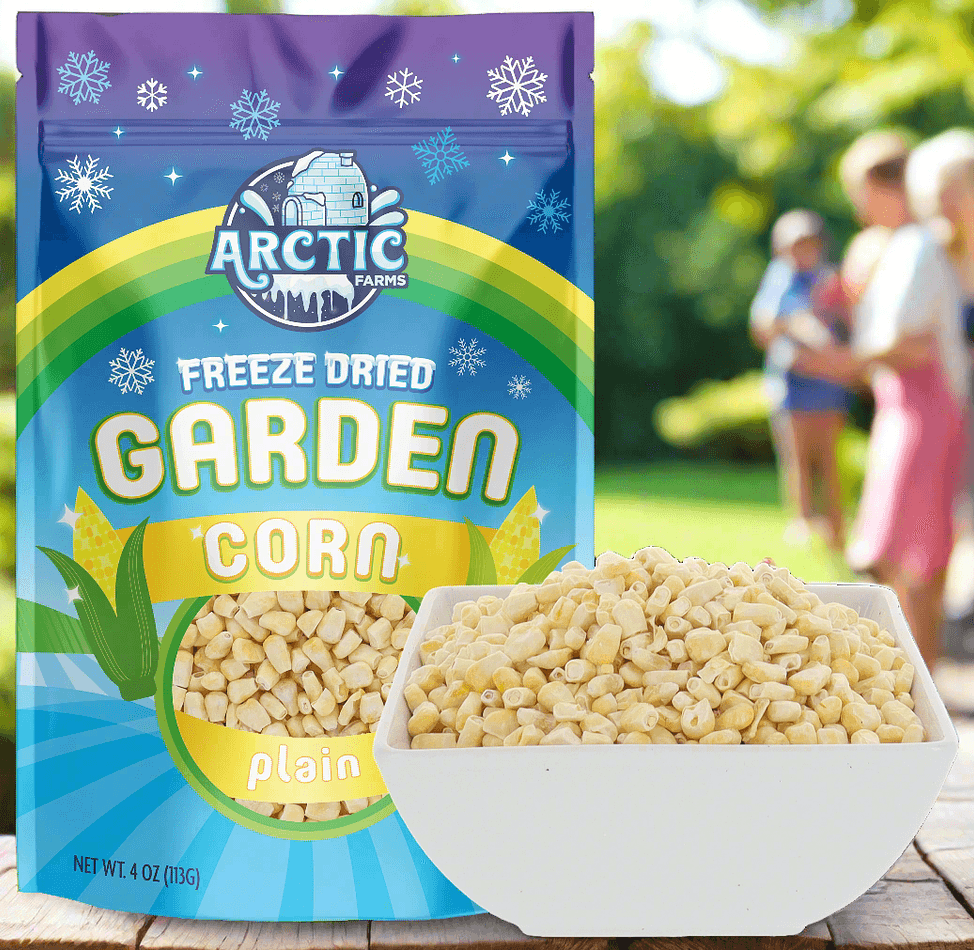 Freeze-Dried Yellow Corn, Sweet, Crisp, Single-Ingredient Snack, Resealable Bag (1.2 oz)