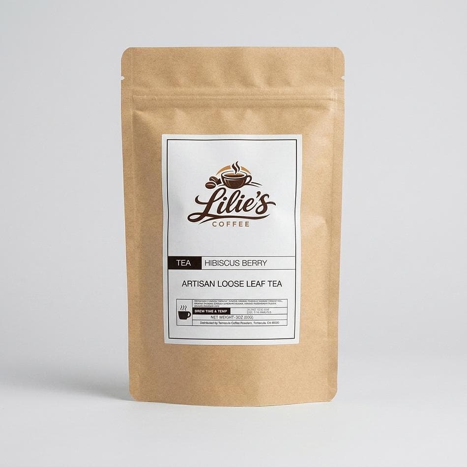 Organic Hibiscus Berry Herbal Tea, Hibiscus & Rosehips, Caffeine-Free Tart-Sweet, Loose Leaf 3 oz