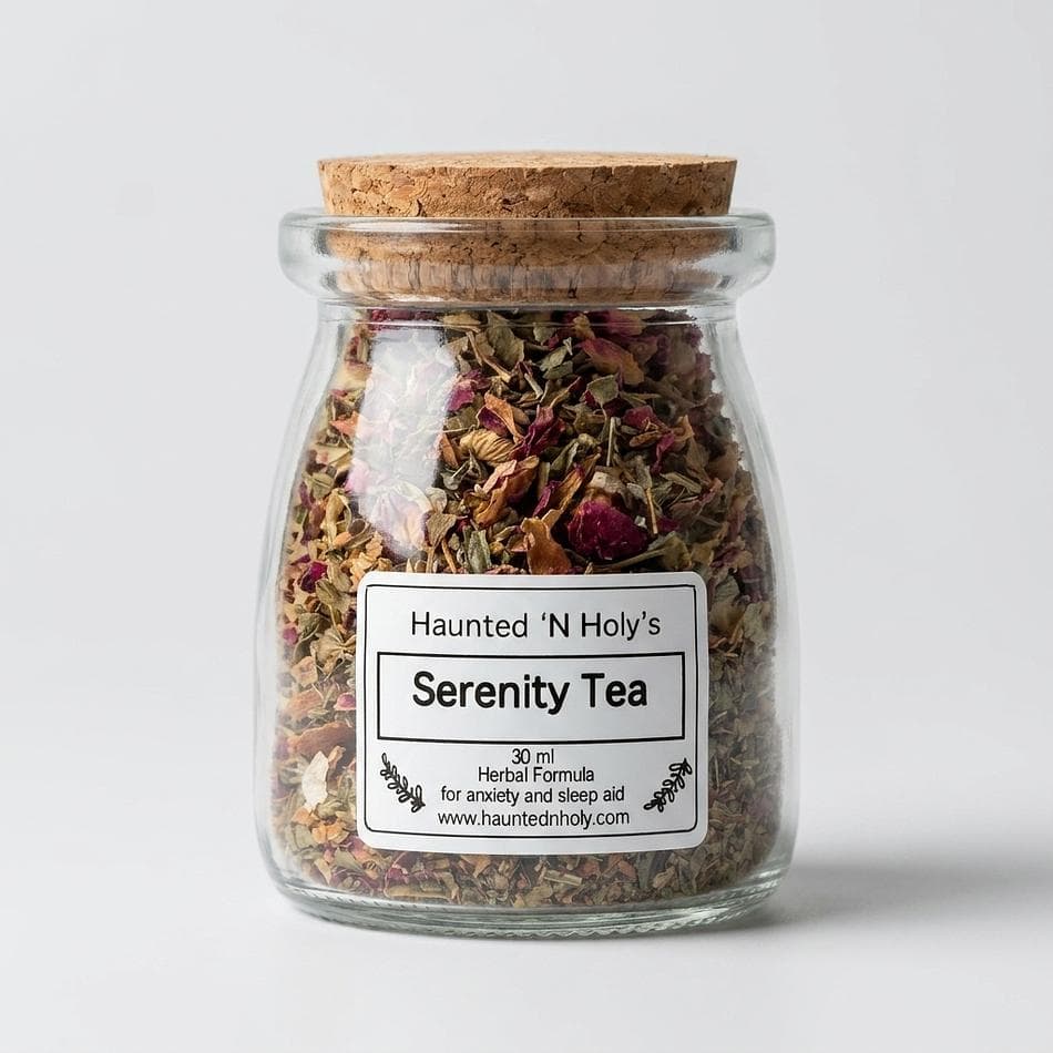 Herbal Relaxation Tea, Chamomile & Rose Petals, Basil + Cinnamon, Calm & Restful Sleep Support, Small-Batch Blend