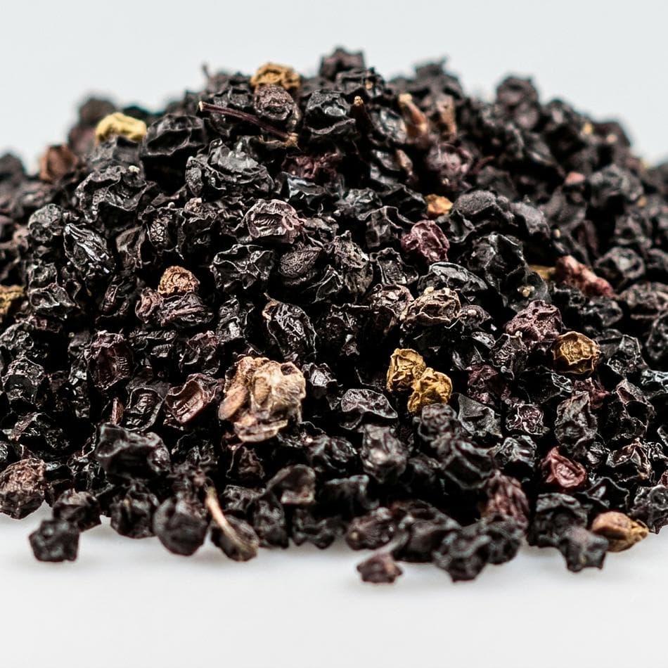 Dried Elderberries (Sambucus nigra), Immune & Respiratory Support Herbal Tea/Syrup Ingredient, Net Wt ___ oz, 1 Bag