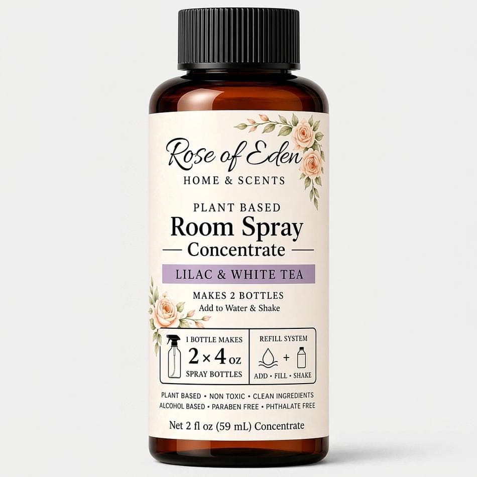 Room & Linen Spray Concentrate, Essential Oils, Clean Long-Lasting Scent, Makes 2 Bottles, 2 oz Refill