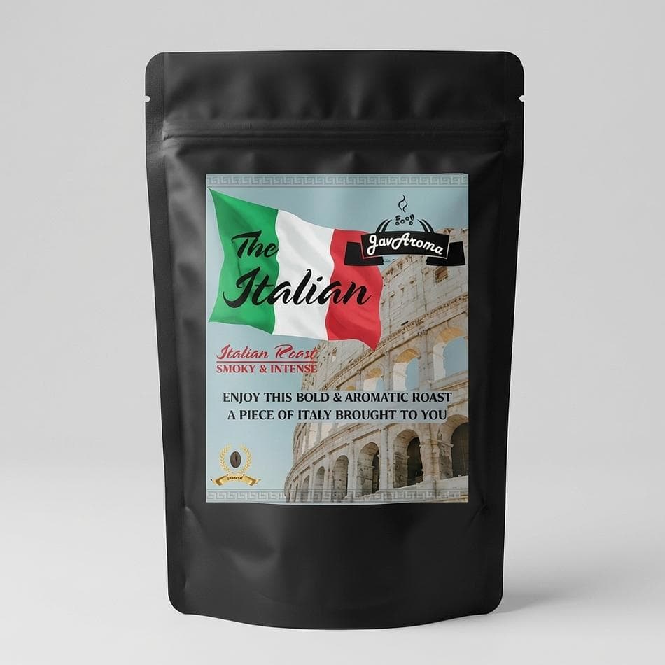Italian Roast Whole Bean Coffee, 100% Arabica, Full-Bodied Espresso & Moka Pot Blend, 8 oz Bag