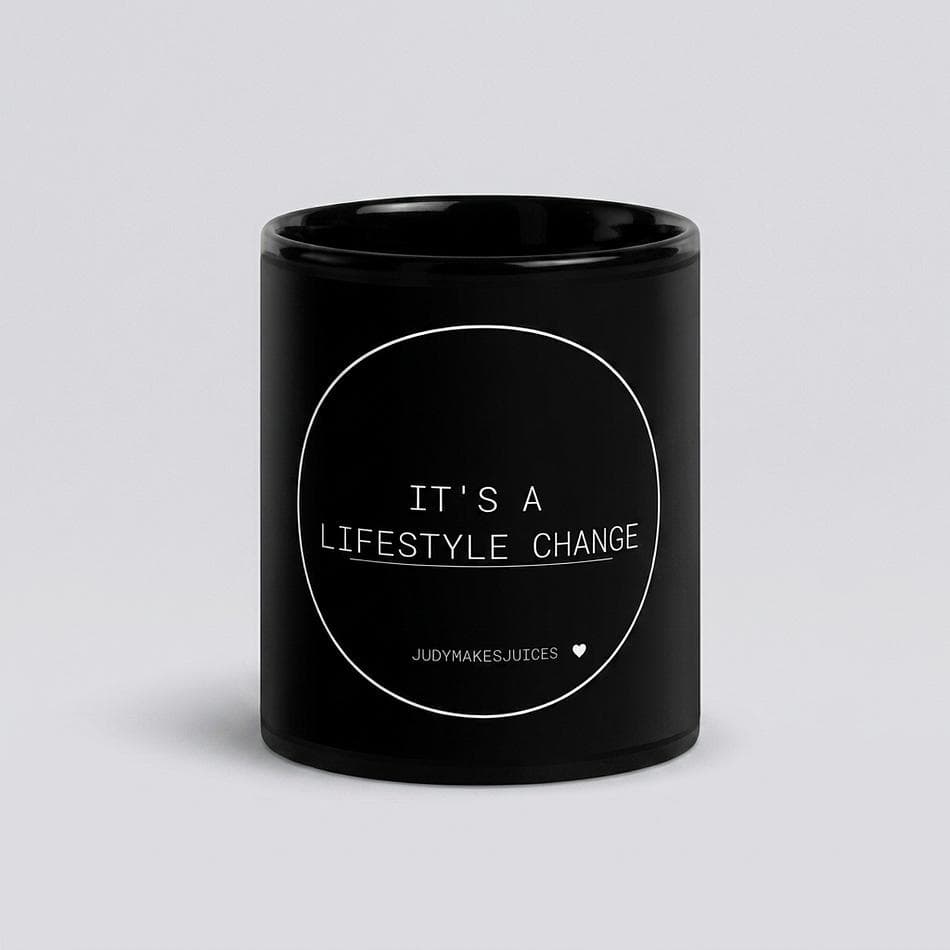 Black Glossy Ceramic Coffee Mug, Microwave & Dishwasher Safe, 11oz or 15oz, Sturdy Everyday Tea & Coffee Cup