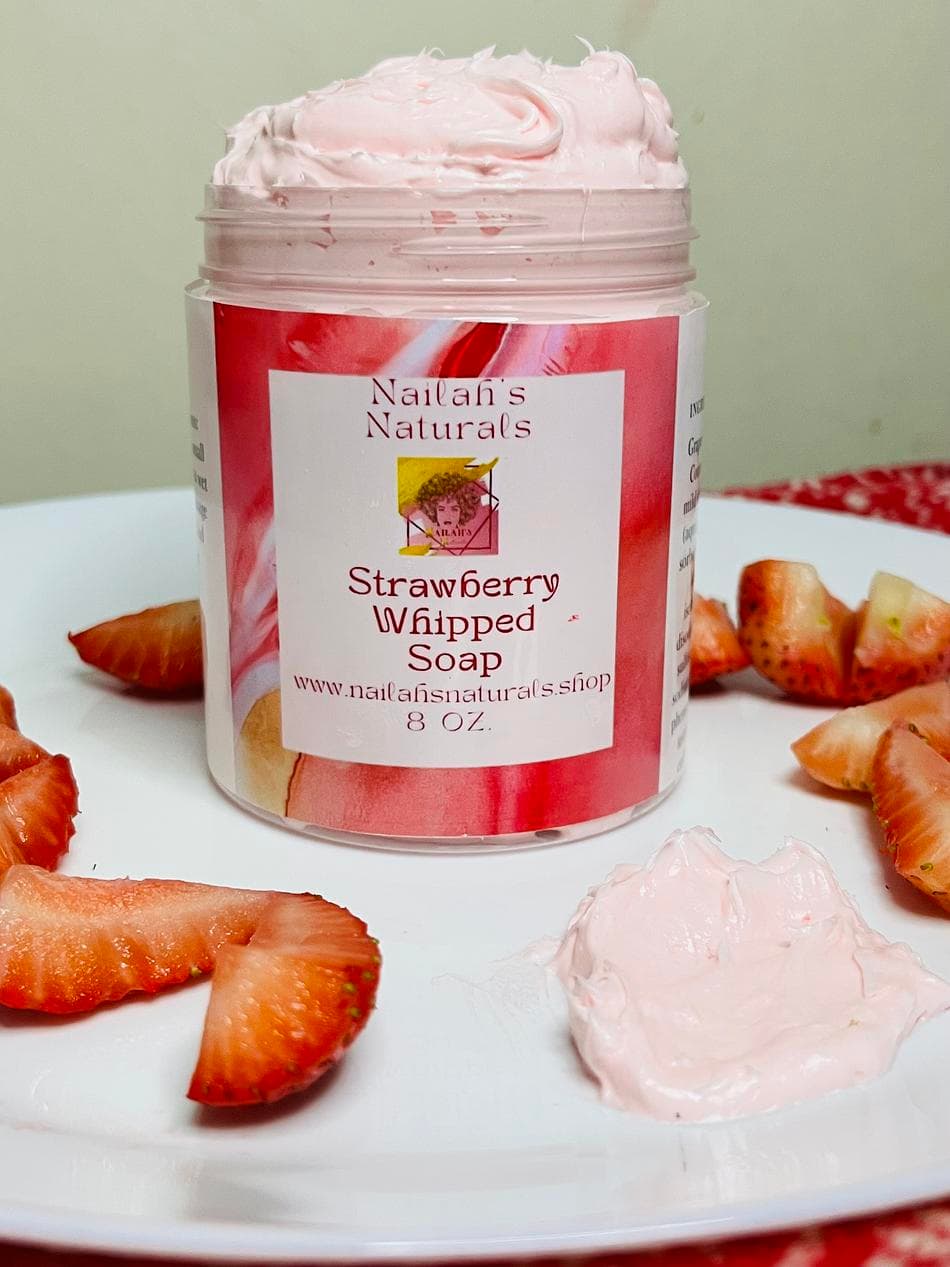 Strawberry Whipped Body Soap (8oz)