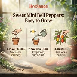 Sweet Mini Bell Peppers Garden Seeds-2