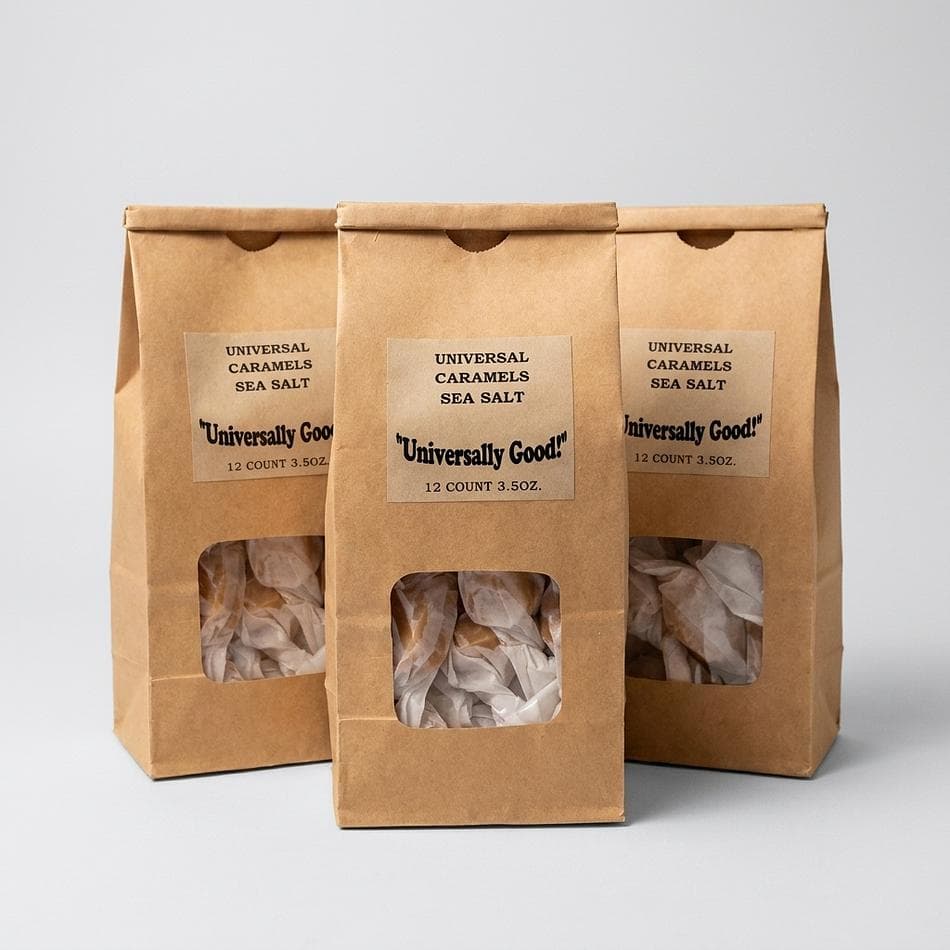 Pumpkin Pie Caramels, Pumpkin Spice, Melt-in-Your-Mouth Gourmet Candy, 12-Count Bag