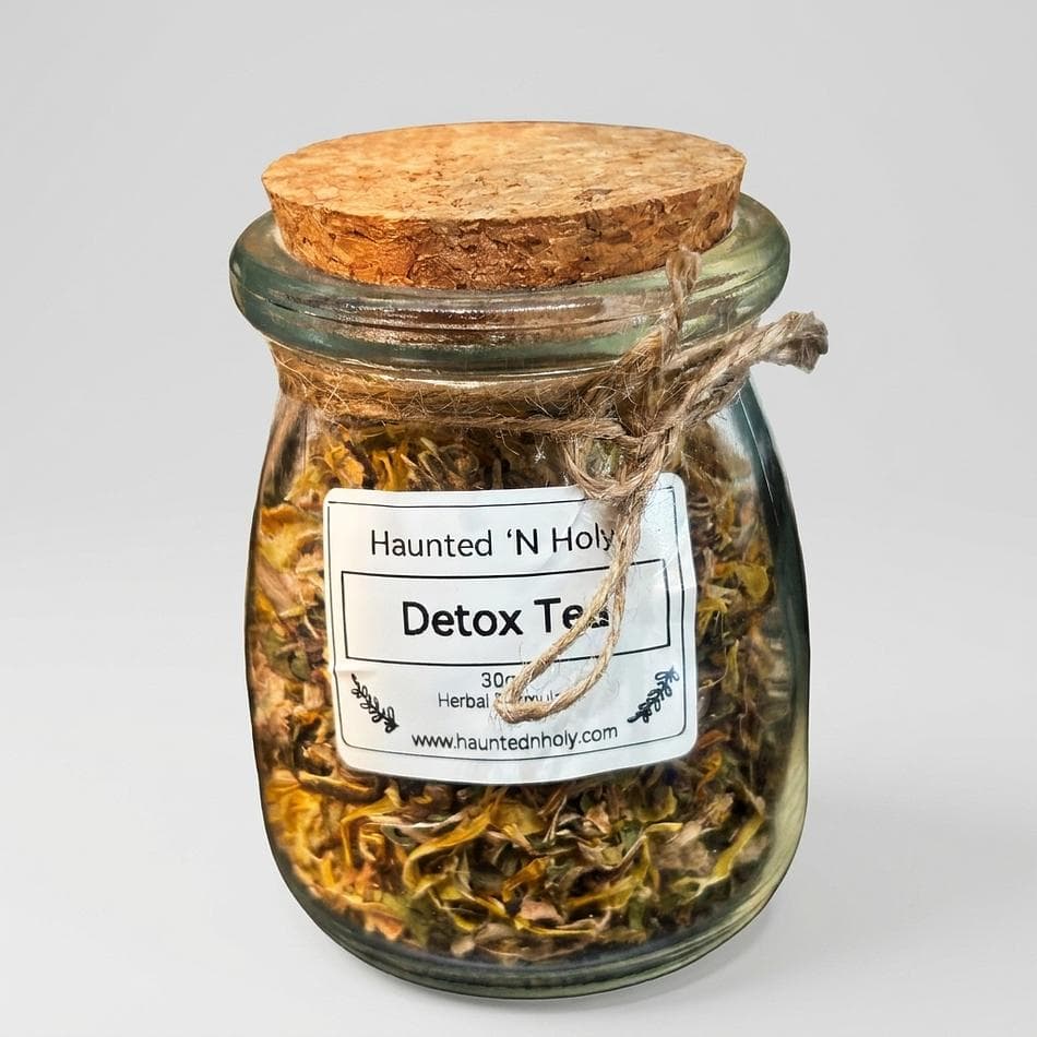 Herbal Detox Tea, Organic Burdock & Marshmallow Root, Peppermint + Ginger, Daily Cleanse Support, 1 Blend