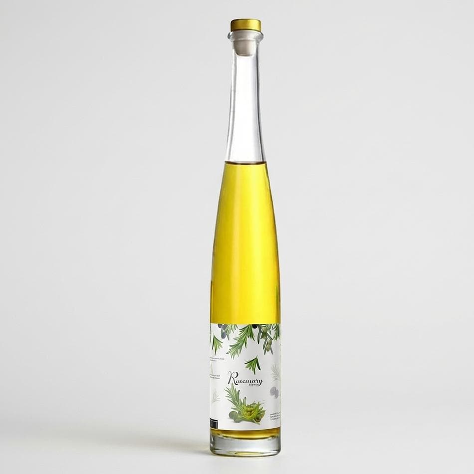 Rosemary Infused Extra Virgin Olive Oil, Organic Olive Oil & Rosemary, Mediterranean Flavor for Cooking, 12 oz Bottle