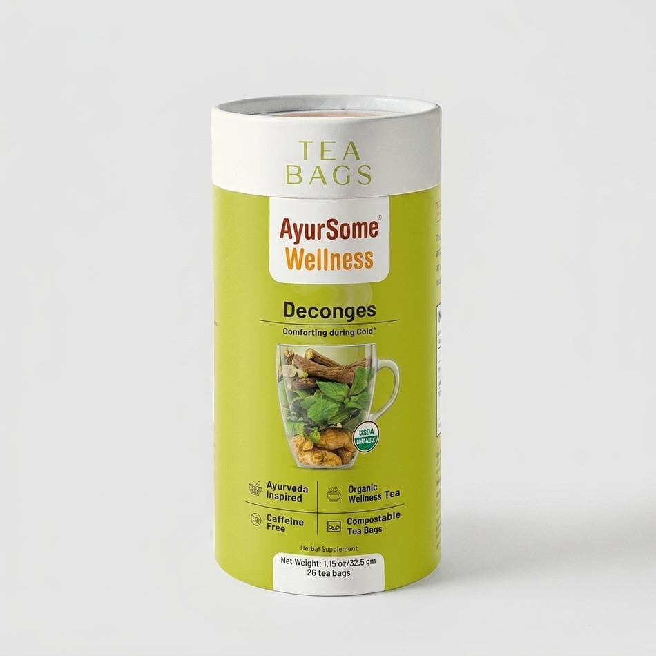 Ayurvedic Wellness Bundle, Tulsi Ginger Tea + Golden Turmeric Blend + Millet Date Biscuits, Spring Allergy & Immunity Support, 3-Item Set