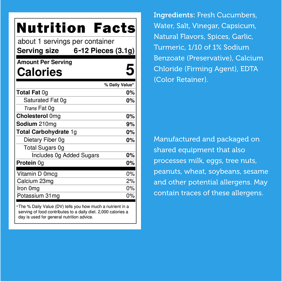 Freeze-Dried Firecracker Pickle Chips from Jersey Pickles, Mild Hot, Crunchy Real Pickle Snack, Resealable Bag (0.11 oz)