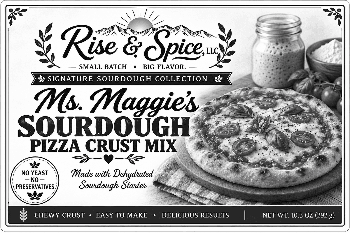 Ms Maggie’s sourdough pizza crust