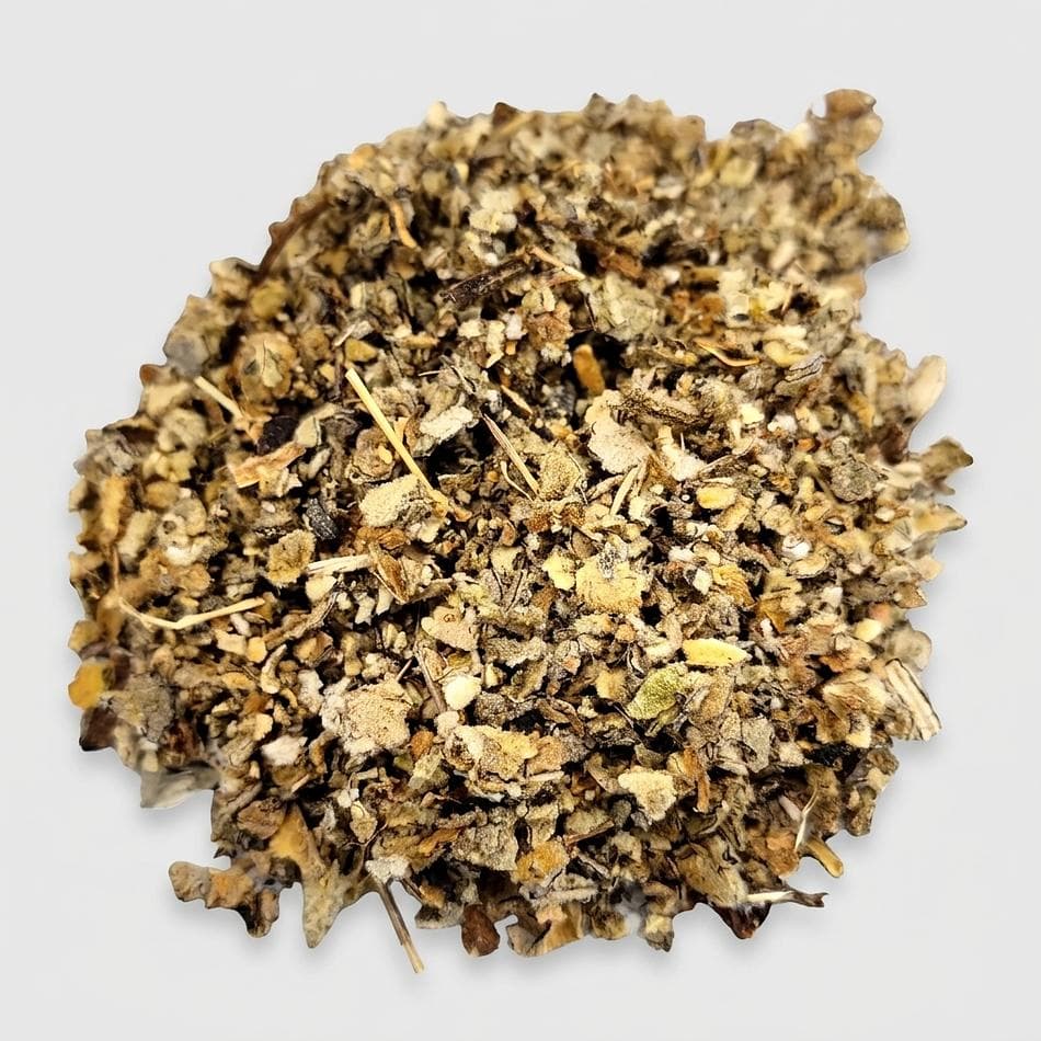Dried Mullein Leaf (Verbascum thapsus) Loose Herb Tea, Respiratory Support, Caffeine-Free, Resealable Bag