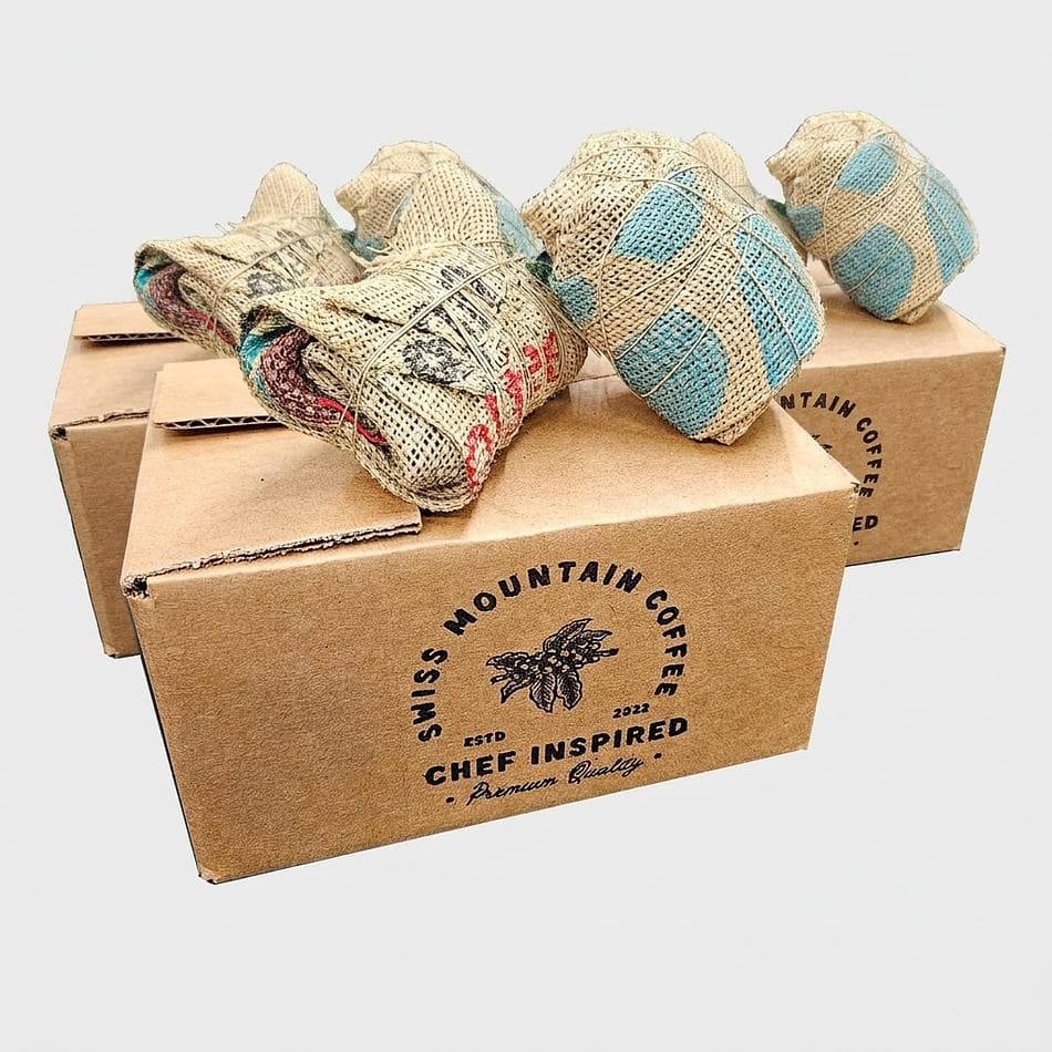 Coffee Chaff Firestarter Logs, Chaff & Paraffin Wax, Fast Fire Starts, Small Rolls, 6-Pack