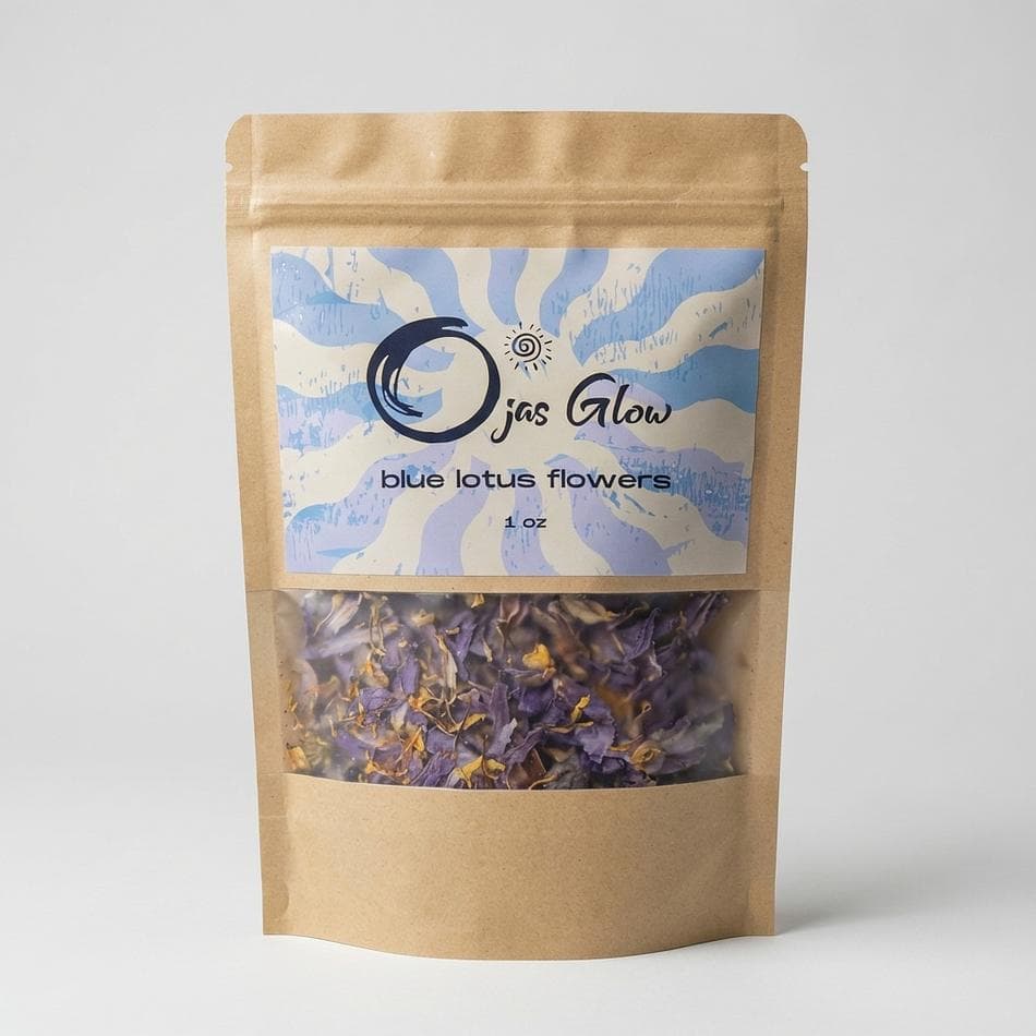 Blue Lotus Loose Leaf Tea, 100% Dried Nymphaea caerulea, Calm & Relaxation Ritual, 1 Bag (Size Listed)