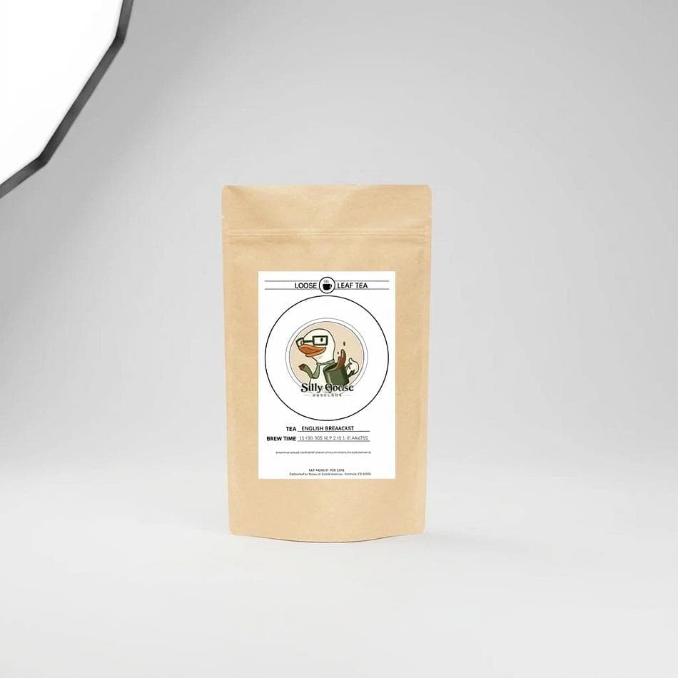 English Breakfast Black Tea, African & Indian Blend, Strong Milk-Friendly Loose Leaf, 3 oz Pouch