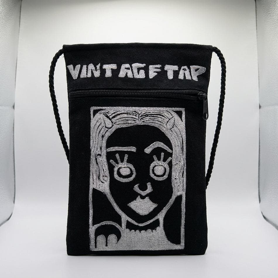 Spooky girl , cute ghost canvas shoulder bag