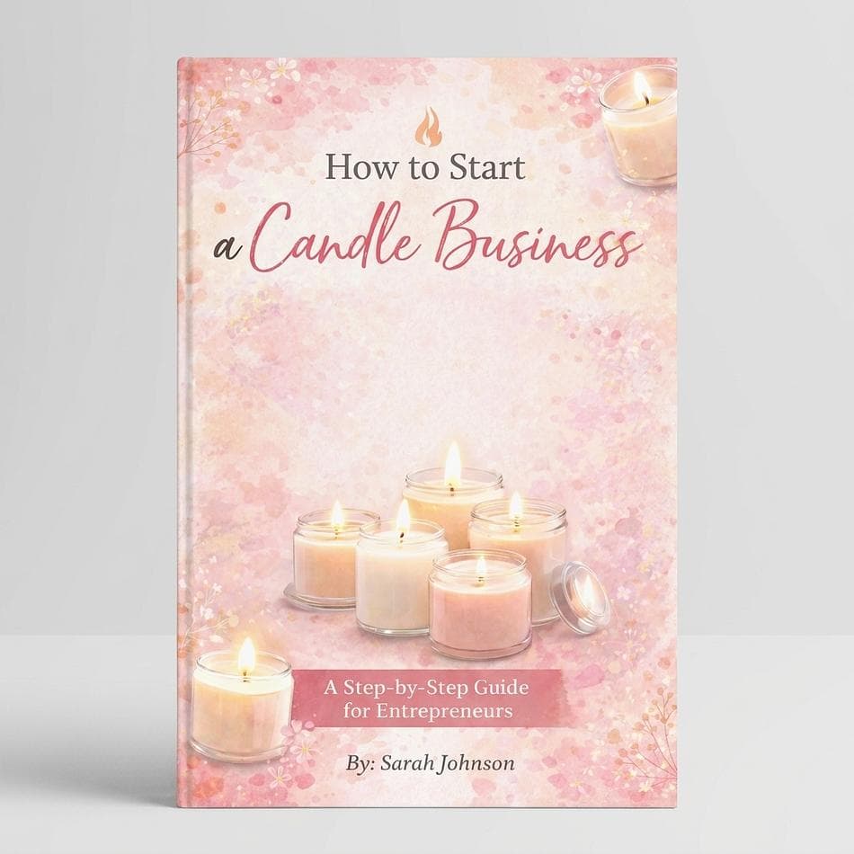 Candle Business Startup eBook (PDF), Beginner Guide, Pricing & Branding Tips, Sell Online/Local, Instant Download, 1 File