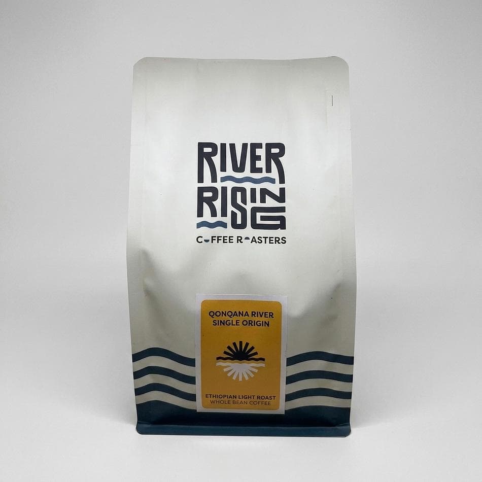 Ethiopian Single Origin Coffee Beans, Natural Process, Floral & Berry Notes, Light Roast Whole Bean, 12 oz Bag