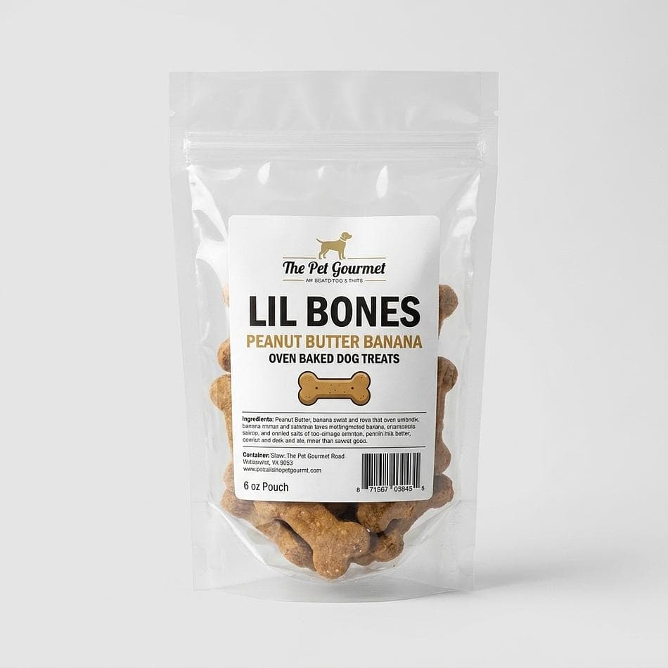 Bite-Size Dog Treats, Peanut Butter & Banana, Low Calorie Training Rewards, 6 oz Bag