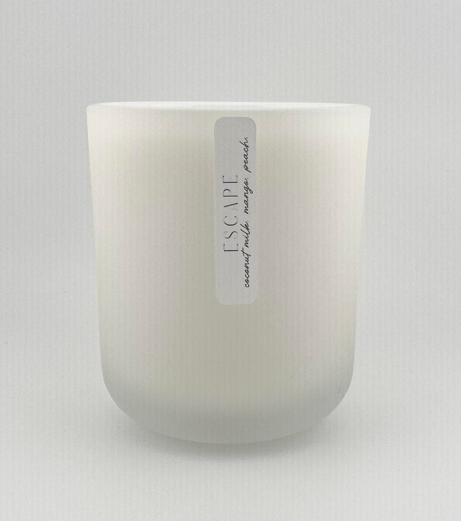ESCAPE | 15oz. Soy Candle | Coconut Milk. Mango. Peach.