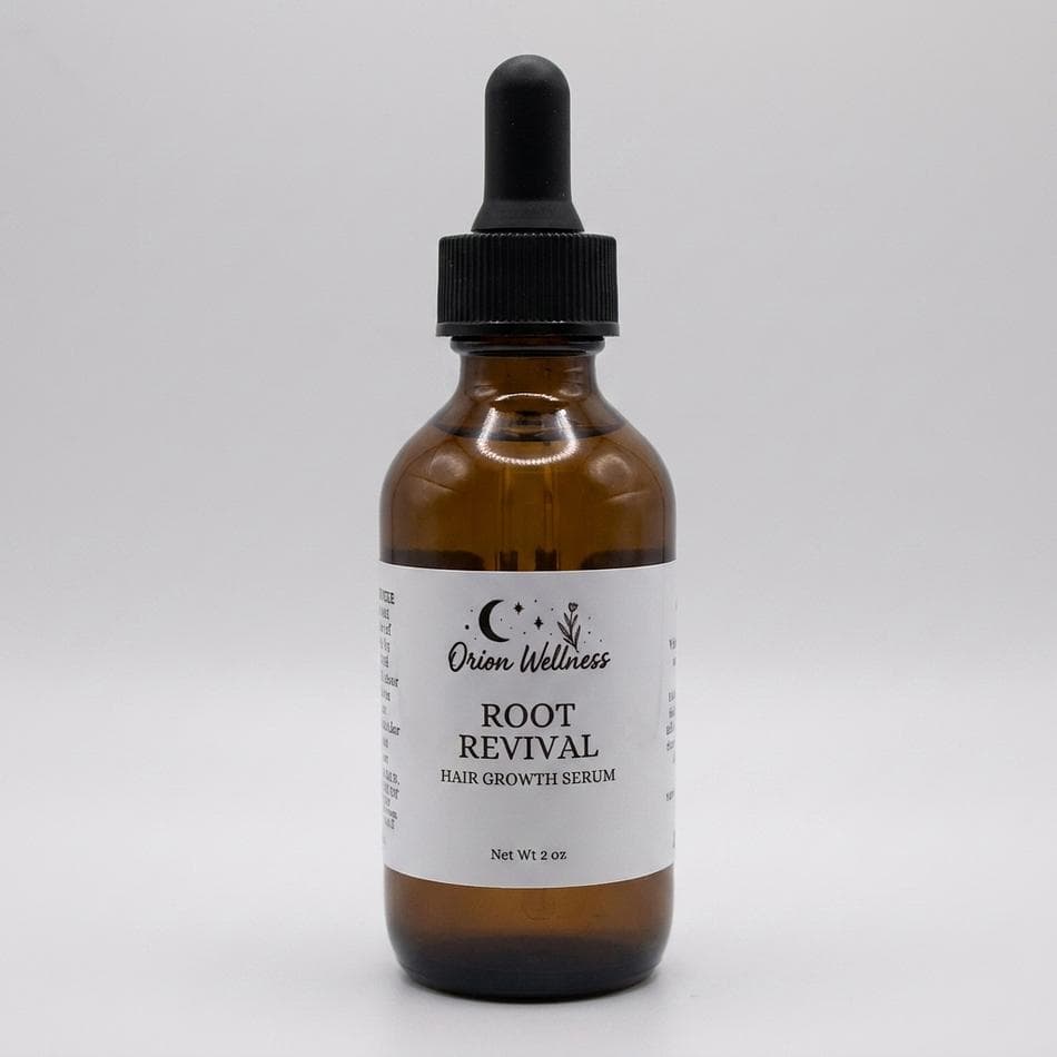 Herbal Hair Growth Oil, Castor + Jojoba + Rosemary & Peppermint, Thinning & Dry Scalp Support, 1 Bottle