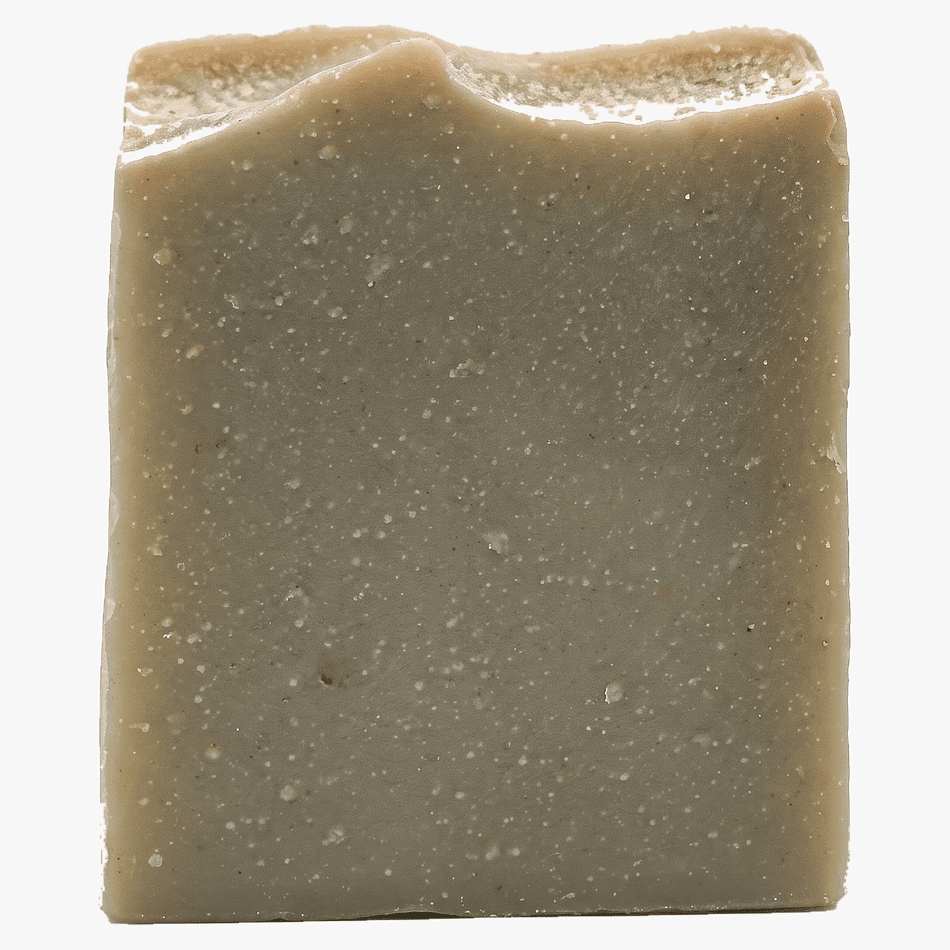 Handmade Vegan Soap Bar, Sandalwood & Amber, Organic Olive & Coconut Oil, Warm Woodsy Scent, 5 oz