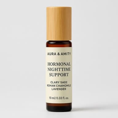 Sleep Essential Oil Roll-On, Lavender + Roman Chamomile + Clary Sage, Calm & Relaxation, Pre-Diluted Roller Blend, 10 mL