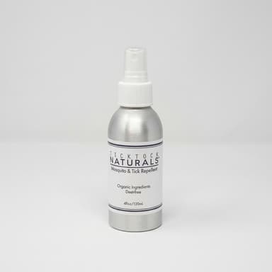 Natural Tick & Mosquito Repellent Spray, Lemongrass Rosemary Peppermint, DEET-Free, 4 oz Long-Lasting Bug Protection