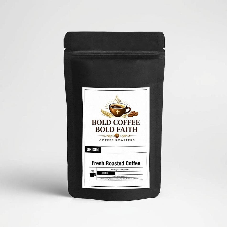 Medium Roast Coffee Blend, Southeast Asia Highlands, Dark Cocoa & Spice, Low Acid, 12oz Bag, Whole Bean