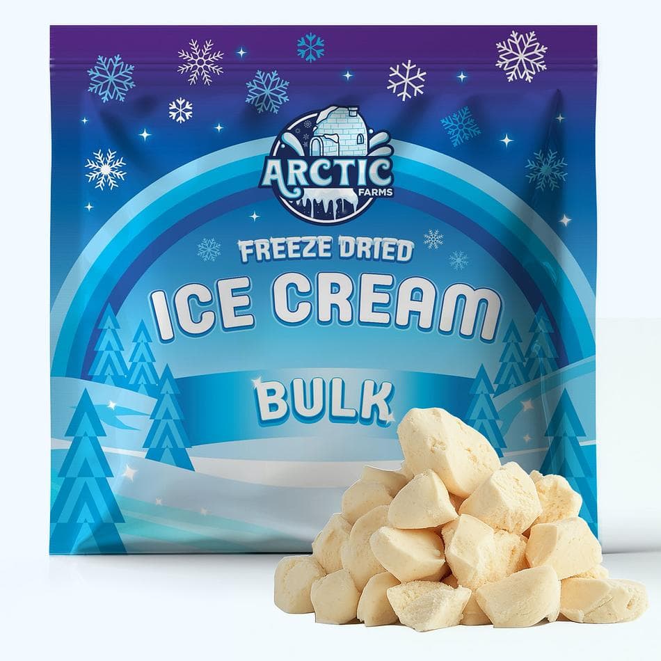 Freeze-Dried Ice Cream Bits, Tiramisu, No-Melt Crunchy Snack, Shelf-Stable, Bulk Bag (1 lb)