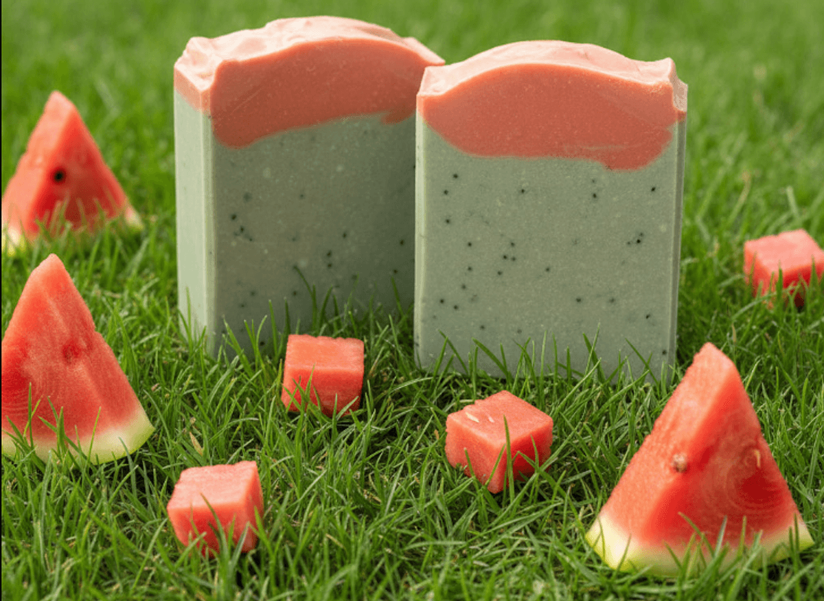 Watermelon Goat Milk Tallow Soap Bar