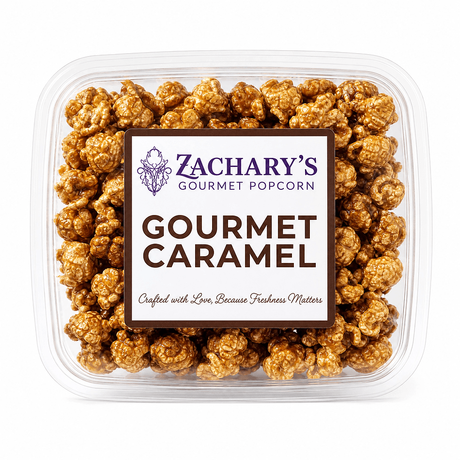 Gourmet Caramel Popcorn, Dark Molasses & Brown Sugar, Gluten-Free, Crunchy Snack, Gift Box  8oz / Approx. 9 Cups