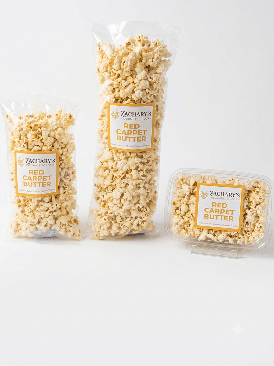 Red Carpet Butter Popcorn, Coconut Oil & Real Butter Bundle- 3 Sizes One Flavor