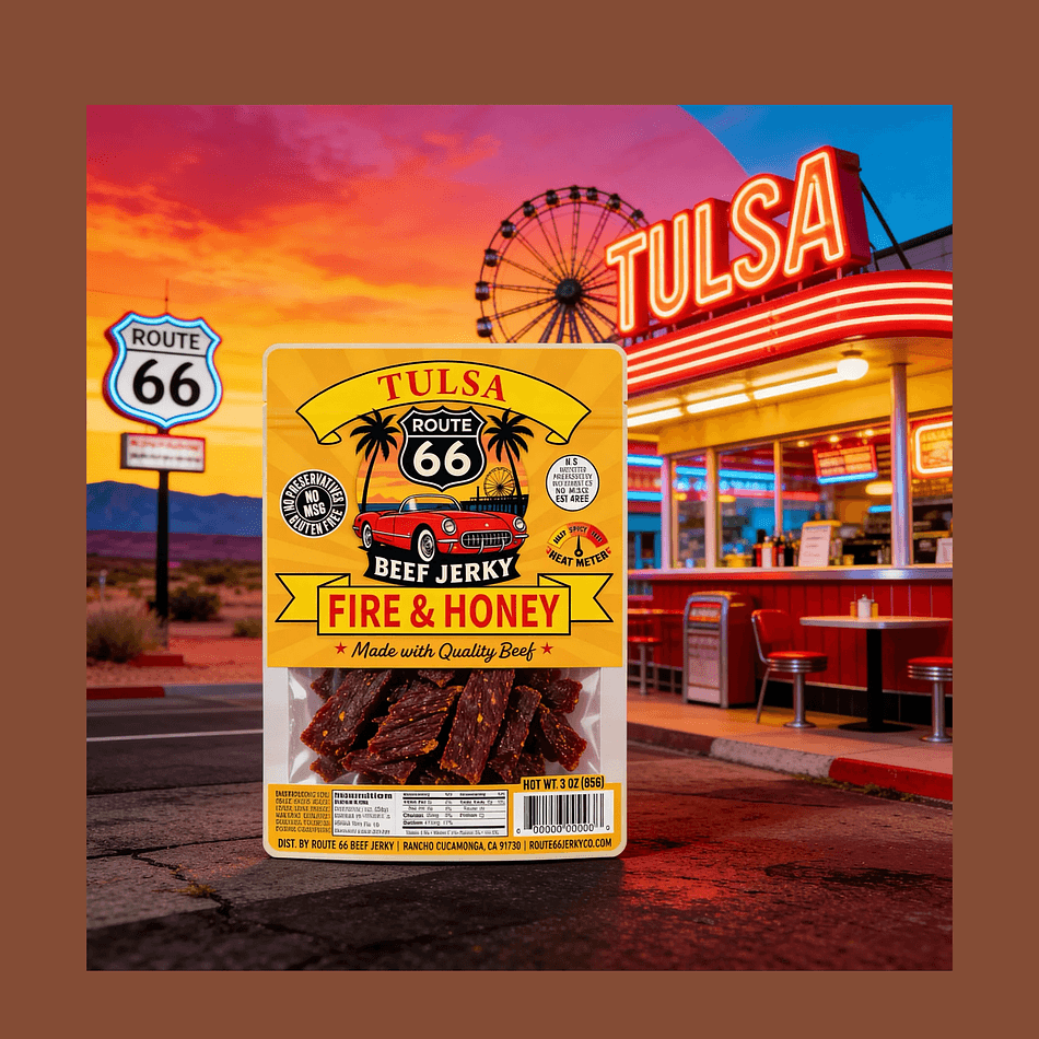 Beef Jerky, Honey & Chili Pepper, Sweet Heat Snack, 1 Bag (Net Wt TBD)