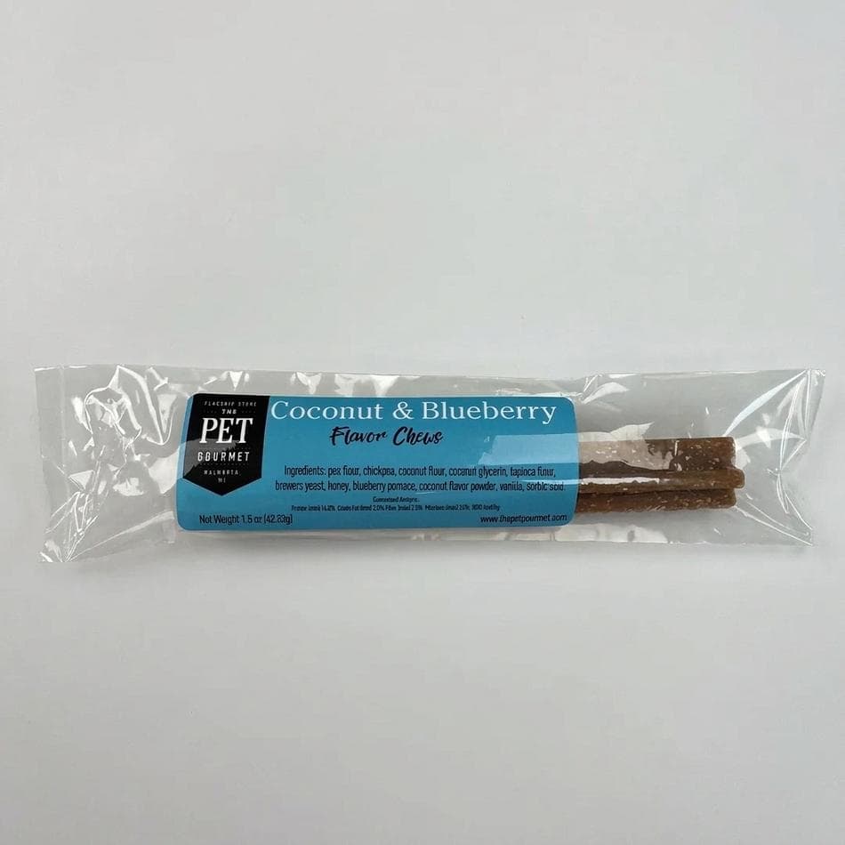 Dental Chew Stick for Dogs, Coconut & Blueberry, Star-Shaped Plaque Support, Breakable Treat, 1 Pack