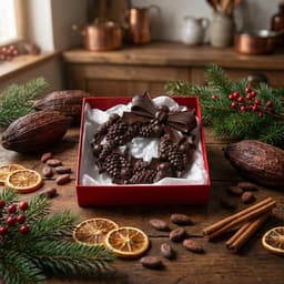 75% Solomon Islands Christmas Chocolate Wreath-3