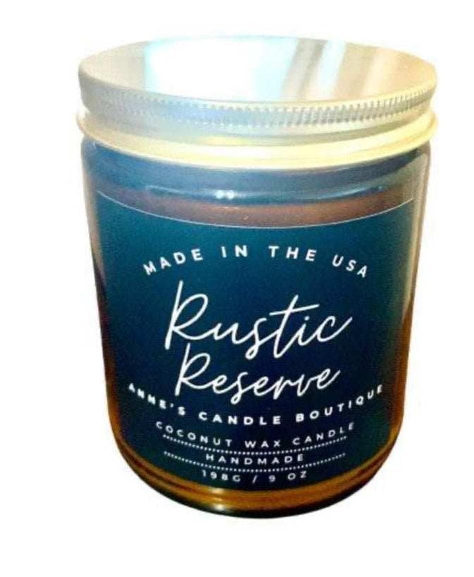 Rustic Reserve Scented Jar Candle, Pine, Citrus & Herbal Notes, Cozy Woodsy Aroma, 9 oz Single Wick