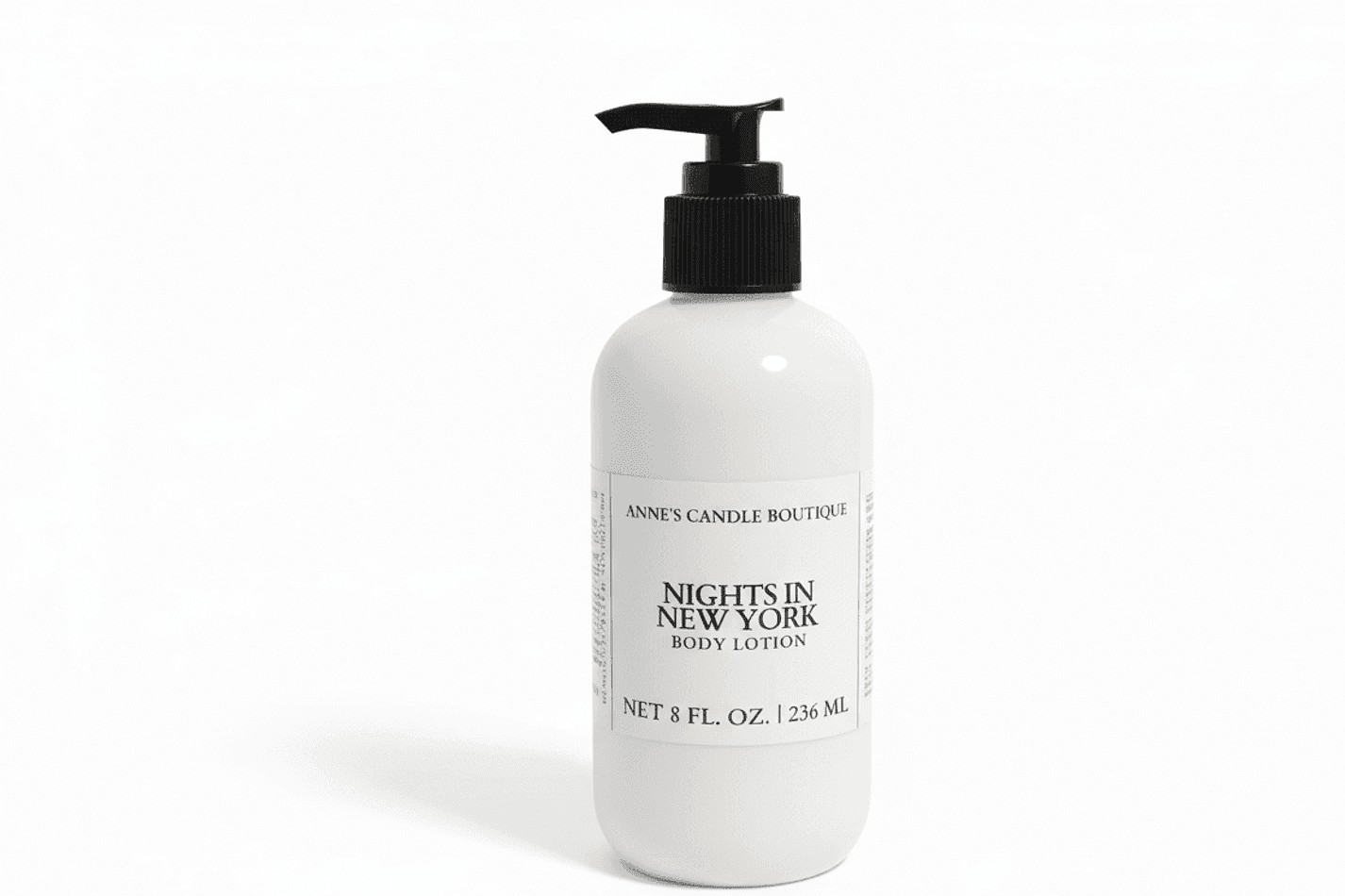 Nights in New York Scented Body Lotion, Amber, Sandalwood & Vanilla Musk, Fast-Absorbing Moisture, 8 oz
