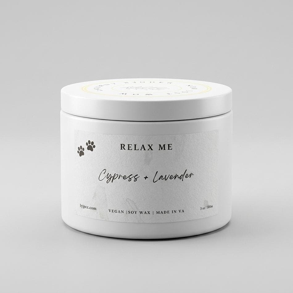 Soy Wax Aromatherapy Candle, Cypress & Lavender, Stress Relief Spa Scent, Wooden Wick Crackle, 7 oz Jar