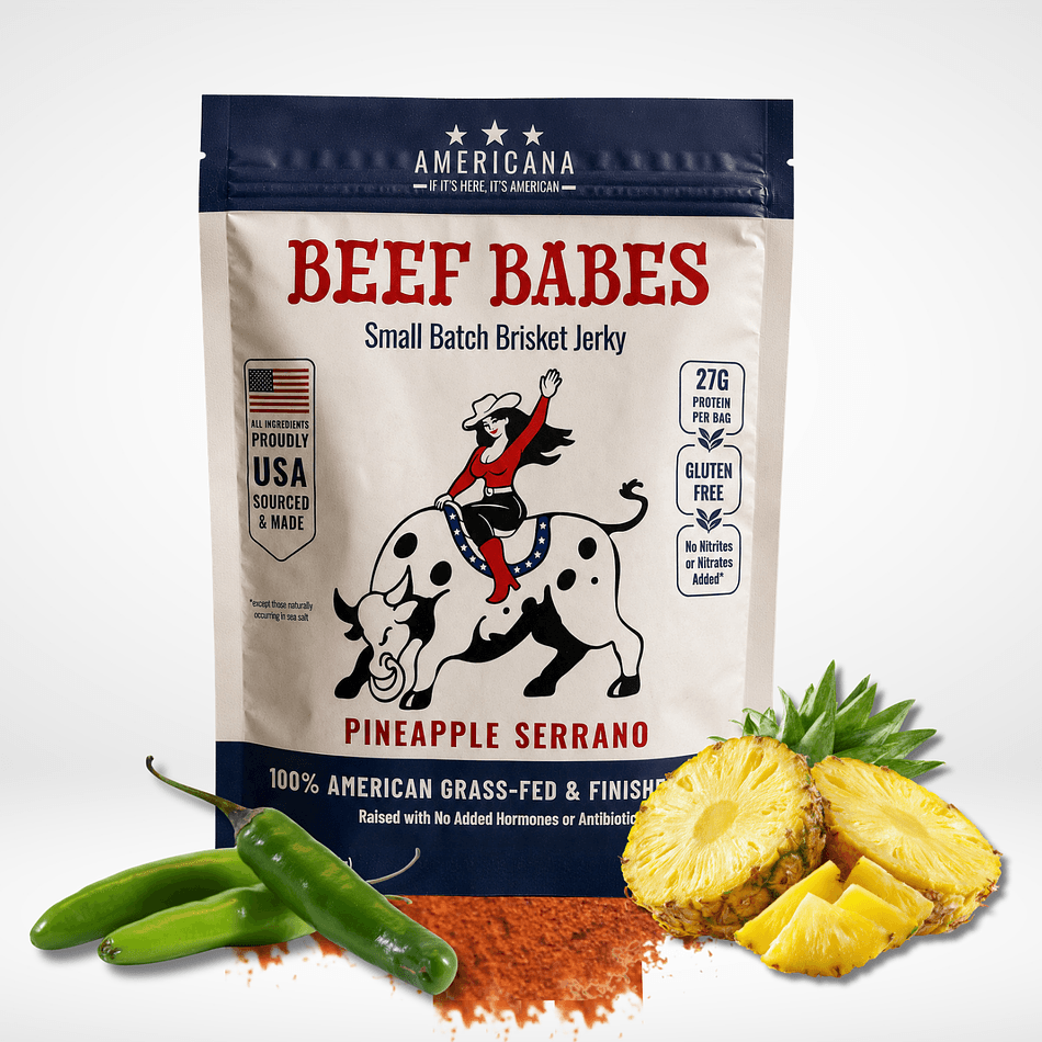 Beef Babes- Pineapple Serrano, Grass-Fed Brisket Jerky