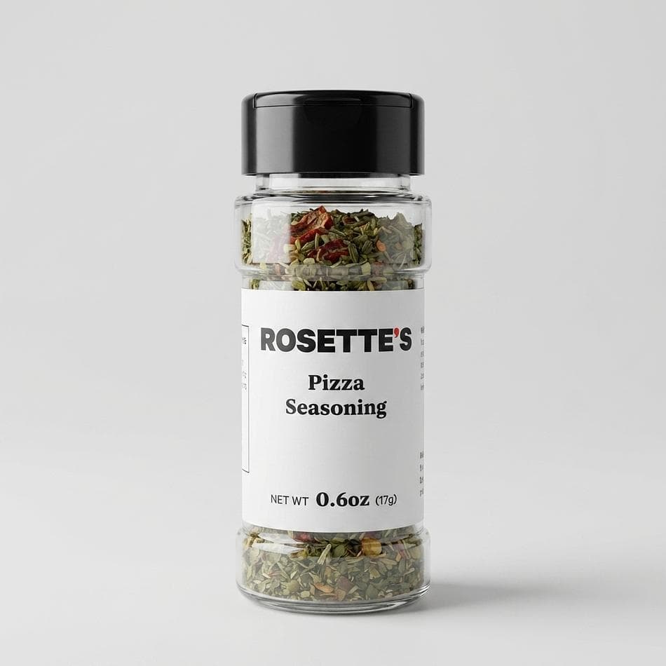 Pizza Seasoning Blend, Garlic & Oregano, Salt-Free Italian Herbs, Pizza/Vegetable Topper, 1 Jar