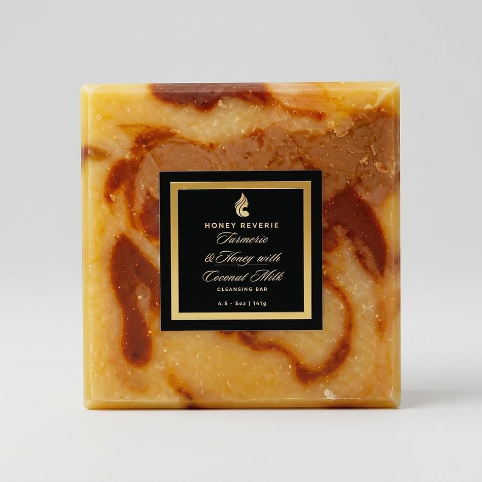 Turmeric & Manuka Honey Cleansing Bar, Coconut Milk, Brightening Gentle Cleanse, 1 Bar (Size/oz)