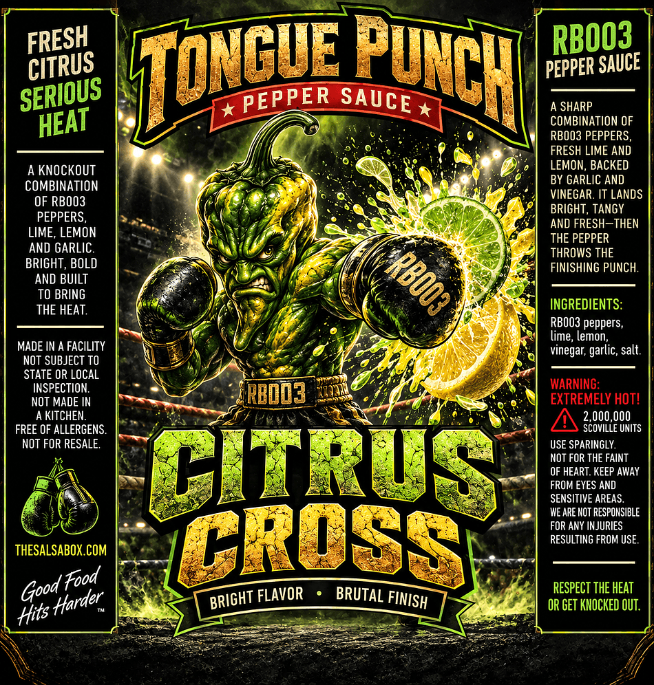 Citrus Hot Sauce, Citrus Blend, Bright Tangy Heat, Small-Batch 3 oz Bottle