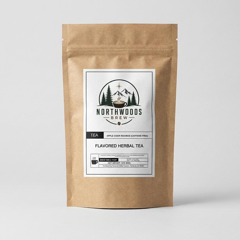 Caffeine-Free Rooibos Tea, Cinnamon & Orange Peel, Apple Cider Spice Flavor, Loose Leaf Herbal Blend, 3 oz