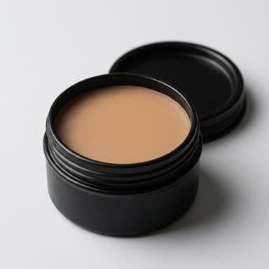 Tinted Mustache Wax, Mocha (Light Brown), Natural Oils & Waxes, Color-Matching Grooming Hold, 1 oz Tin