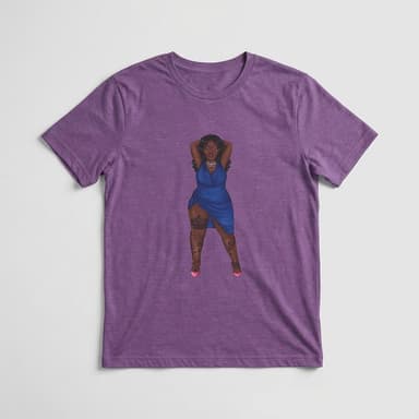 Plus Size Graphic T-Shirt, Airlume Combed Ring-Spun Cotton, Body Positive Statement, Retail Fit Crew Neck, XS–4XL