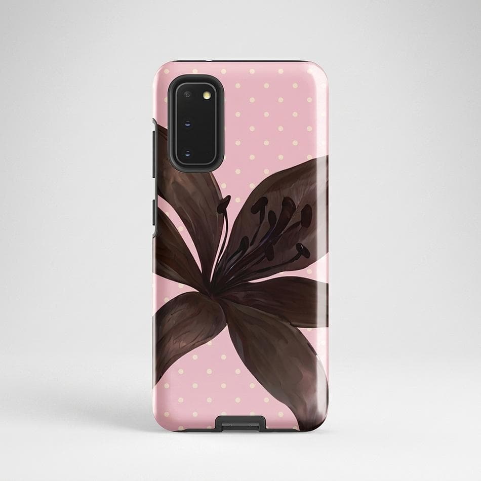Dual-Layer Floral Samsung Galaxy Case, PC + TPU, Shock-Absorbing Protection, Glossy/Matte, S20–S25 Ultra